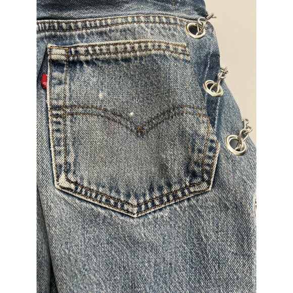 EB Denim Chain Replicas Jeans in Blue - Picture 11 of 12